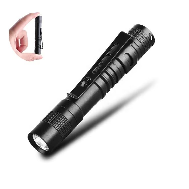 Compact Mini Flashlight: Outdoor Emergency AAA Battery LED Torch and Tactical Pen Light